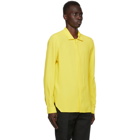 Rick Owens Yellow Silk Office Shirt