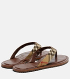 Burberry Pavilion Buberry Check thong sandals