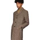 Boss Brown Herringbone Nye Coat