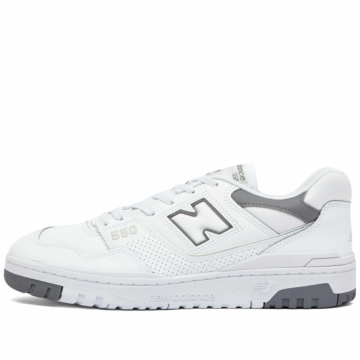 New Balance Men's BB550SWA Sneakers in White/Grey