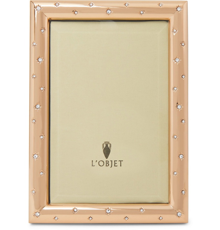 Photo: L'Objet - Stars Gold-Plated Swarovski Crystal Picture Frame, 4 x 6"" - Gold