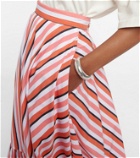 Plan C - Striped cotton maxi skirt