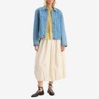 YMC Women's Parachute Maxi Skirt in Off White