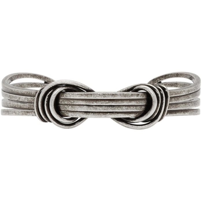 Photo: Saint Laurent Silver Knot Cuff