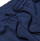 Barena - Tapered Cotton-Twill Drawstring Trousers - Blue