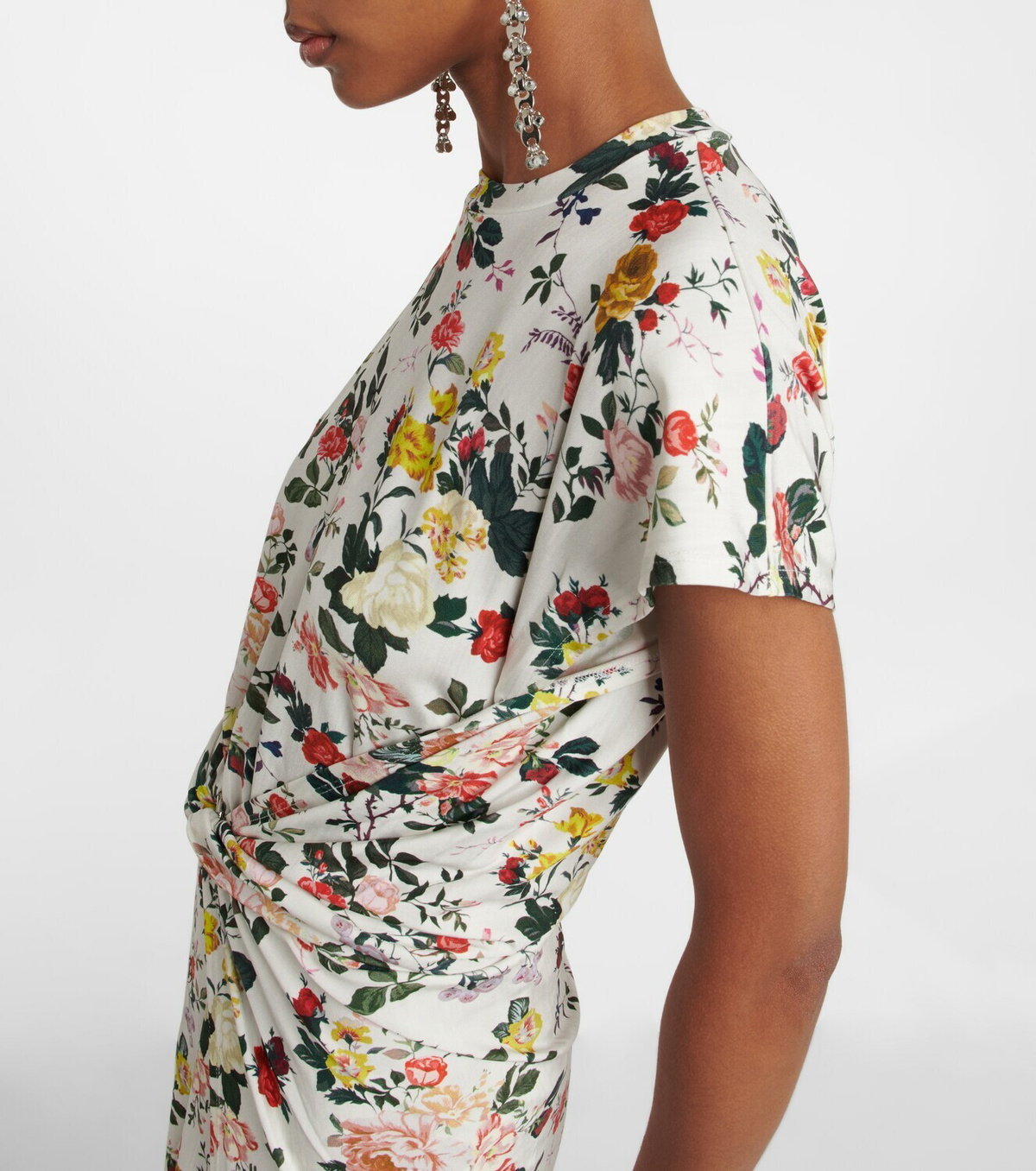 Paco Rabanne - Floral jersey midi dress Paco Rabanne