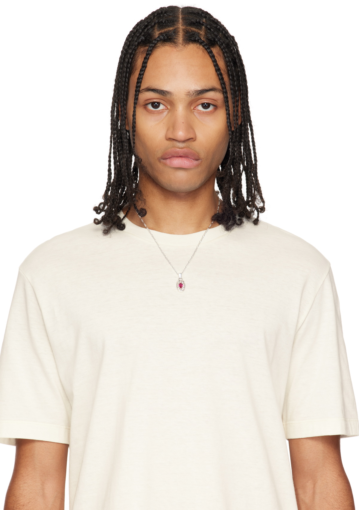Alec Doherty Silver Oval One Necklace