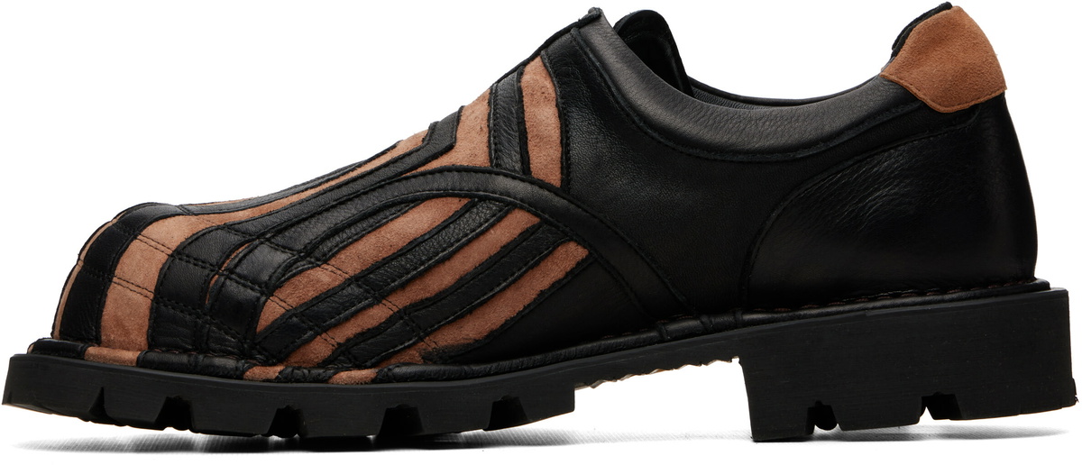 FFFPOSTALSERVICE Black & Brown Banner Lace-Up Derbys