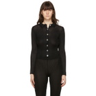 Calle Del Mar Black Ribbed Cardigan
