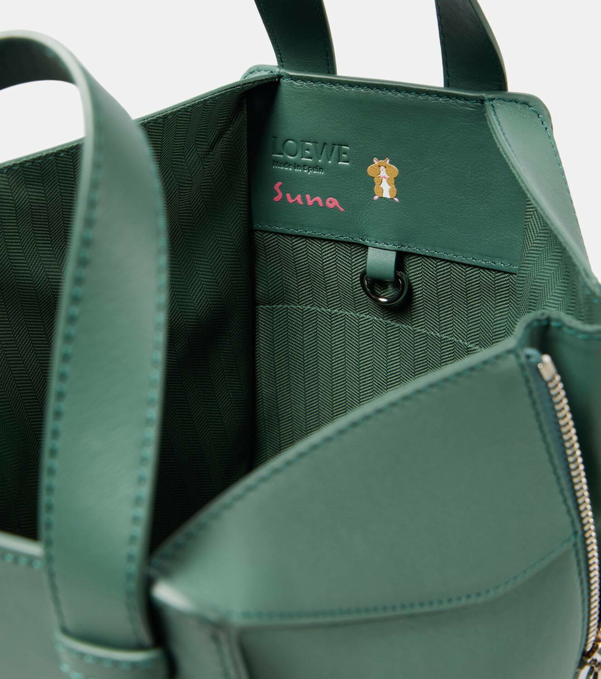 Loewe x Suna Fujita Hammock Compact printed leather tote bag Loewe