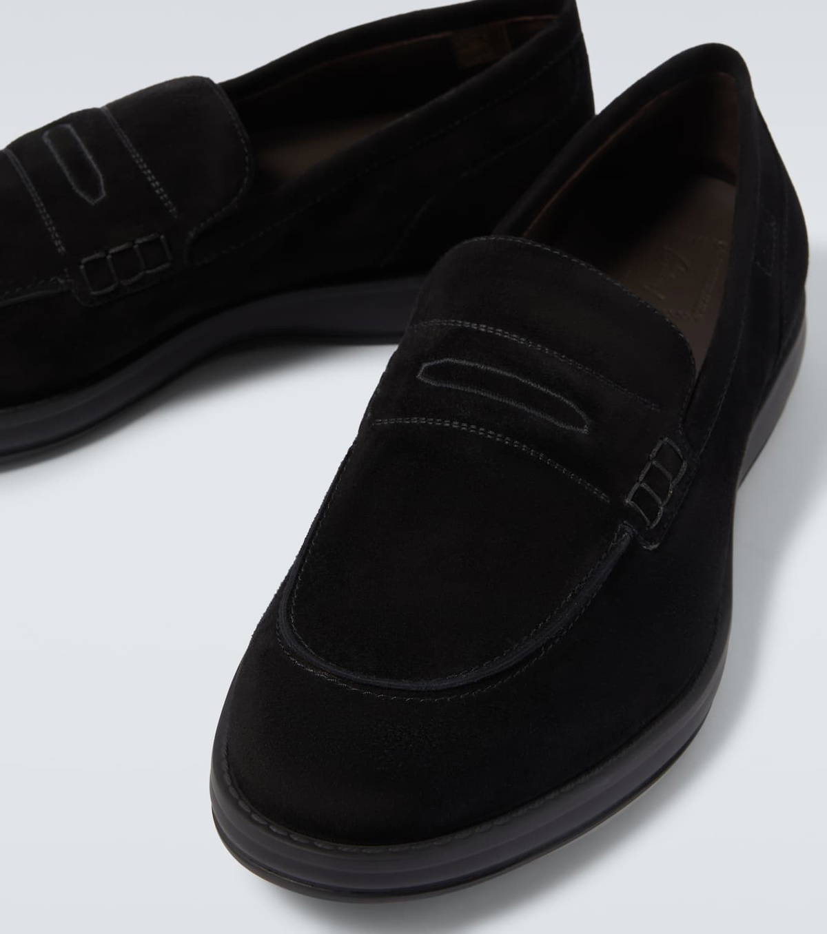 Brioni Suede penny loafers