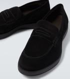 Brioni Suede penny loafers