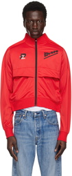Prototypes Red Cropped Track Jacket