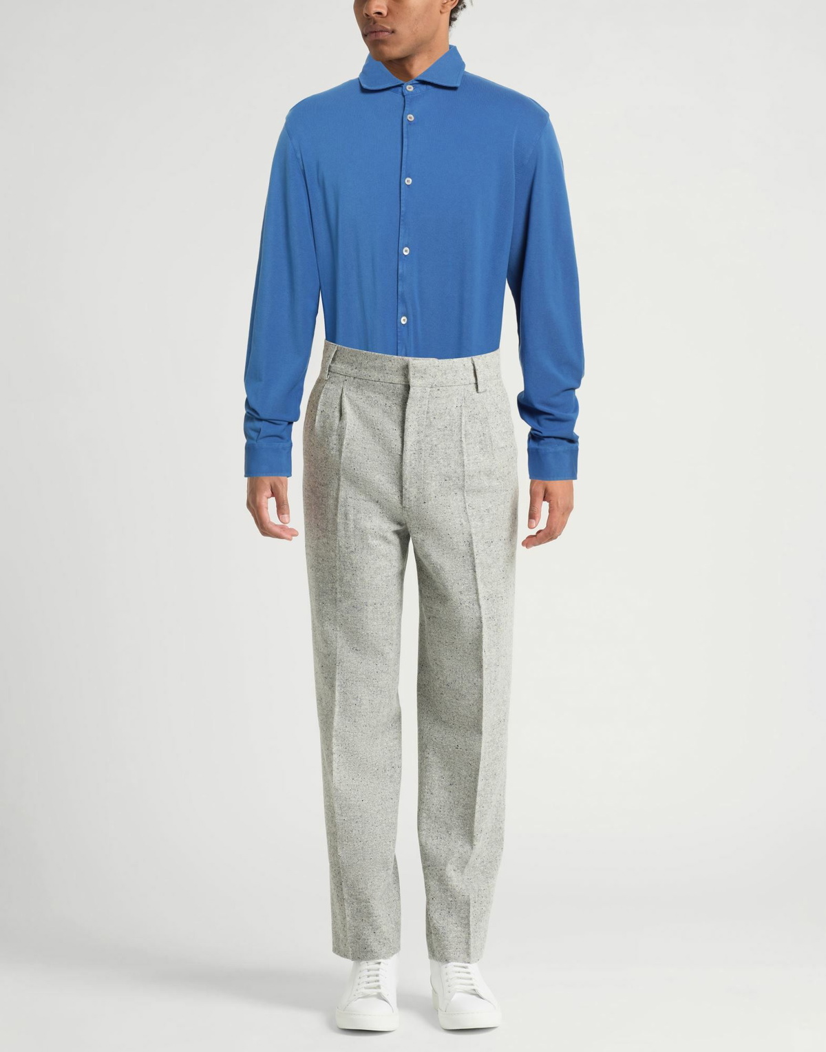 Fedeli Mens Shirt Bright in Blue