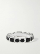 Peyote Bird - Sterling Silver Onyx Ring - Black