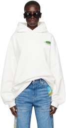 Marni White Wordsearch Flower Print Hoodie