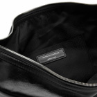 MARGE SHERWOOD Women's Belted Hobo Shoulder Bag - Medium in Black Glossy Plain 