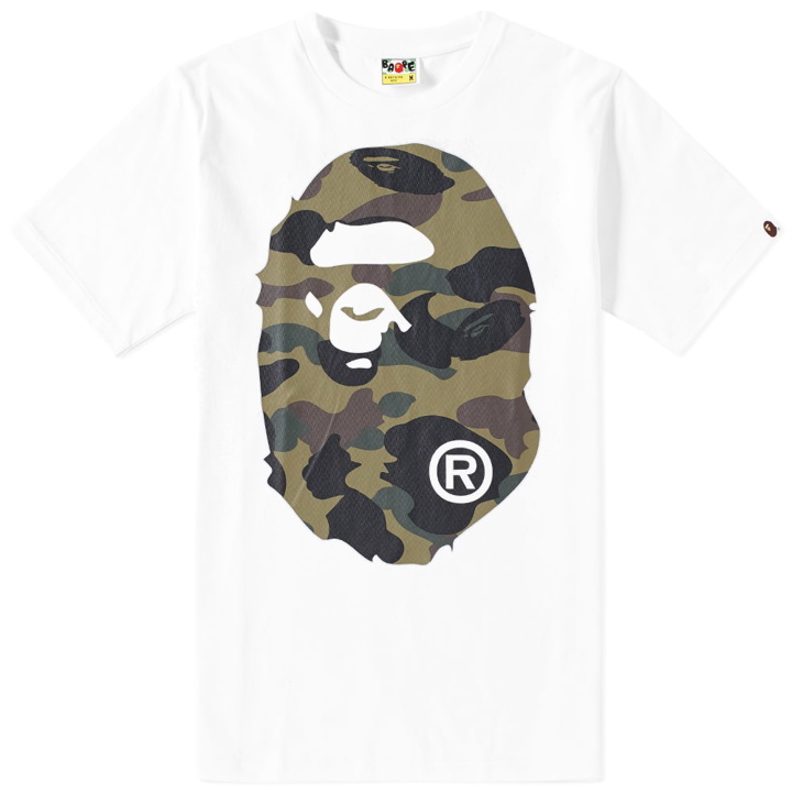 Photo: A Bathing Ape 1st Camo Big Ape Head Tee