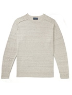 Peter Millar - Port Saddle Linen and Merino Wool-Blend Sweater - Gray