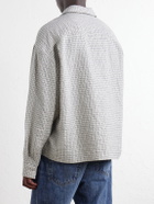 Studio Nicholson - Checked Cotton-Blend Shirt - Gray