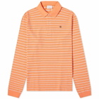 Saks Potts Women's Serena Stripe Polo in Melon Stripe