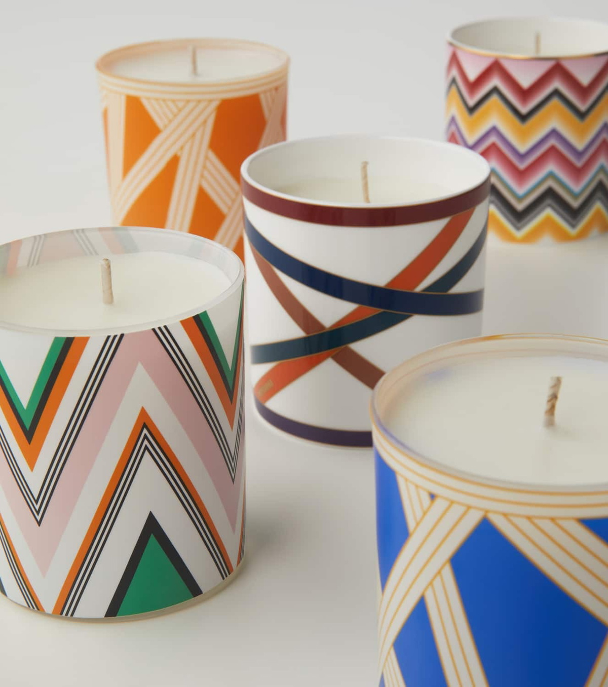 Missoni White & Blue Nastri Scented Candle main image 1