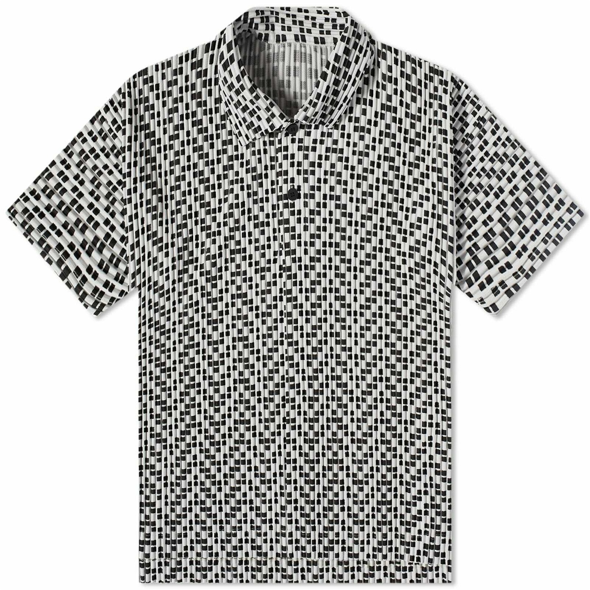 Homme Plissé Issey Miyake Men's Polo Shirt in White Homme Plisse Issey ...