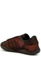 Adidas X Wales Bonner Karintha Sequin and Satin Sneakers Brown