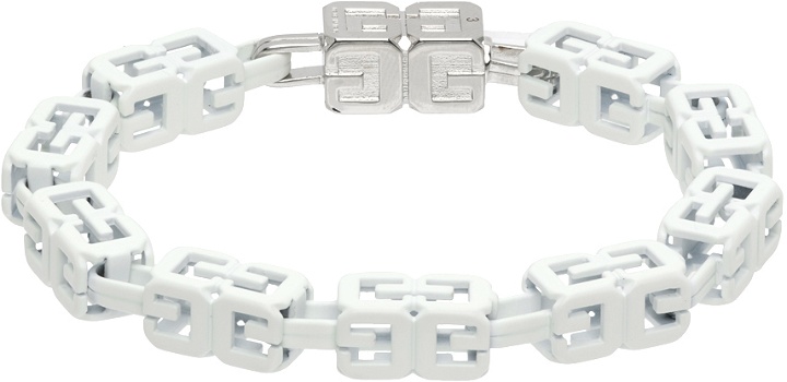 Photo: Givenchy White G Cube Bracelet