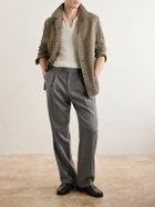 De Petrillo - Knitted Cotton Polo Shirt - Neutrals
