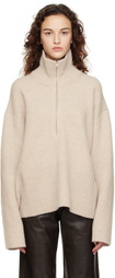 Teurn Studios SSENSE Exclusive Beige Turtleneck