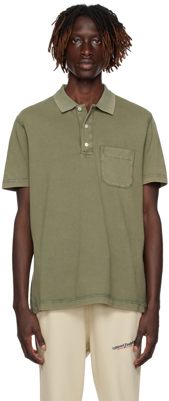 Photo: Diesel Khaki T-Polo-Worky-Dov-Pe Polo