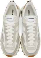 Dsquared2 White & Grey Run 'DSQ2' Sneakers