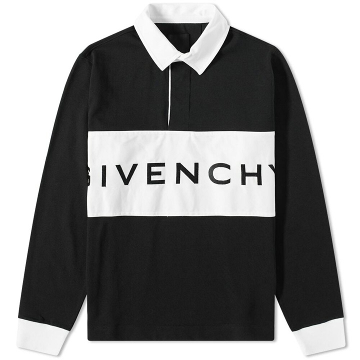 Photo: Givenchy Embroidered Logo Rugby Tee