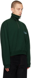 Marni Green Embroidered Sweatshirt