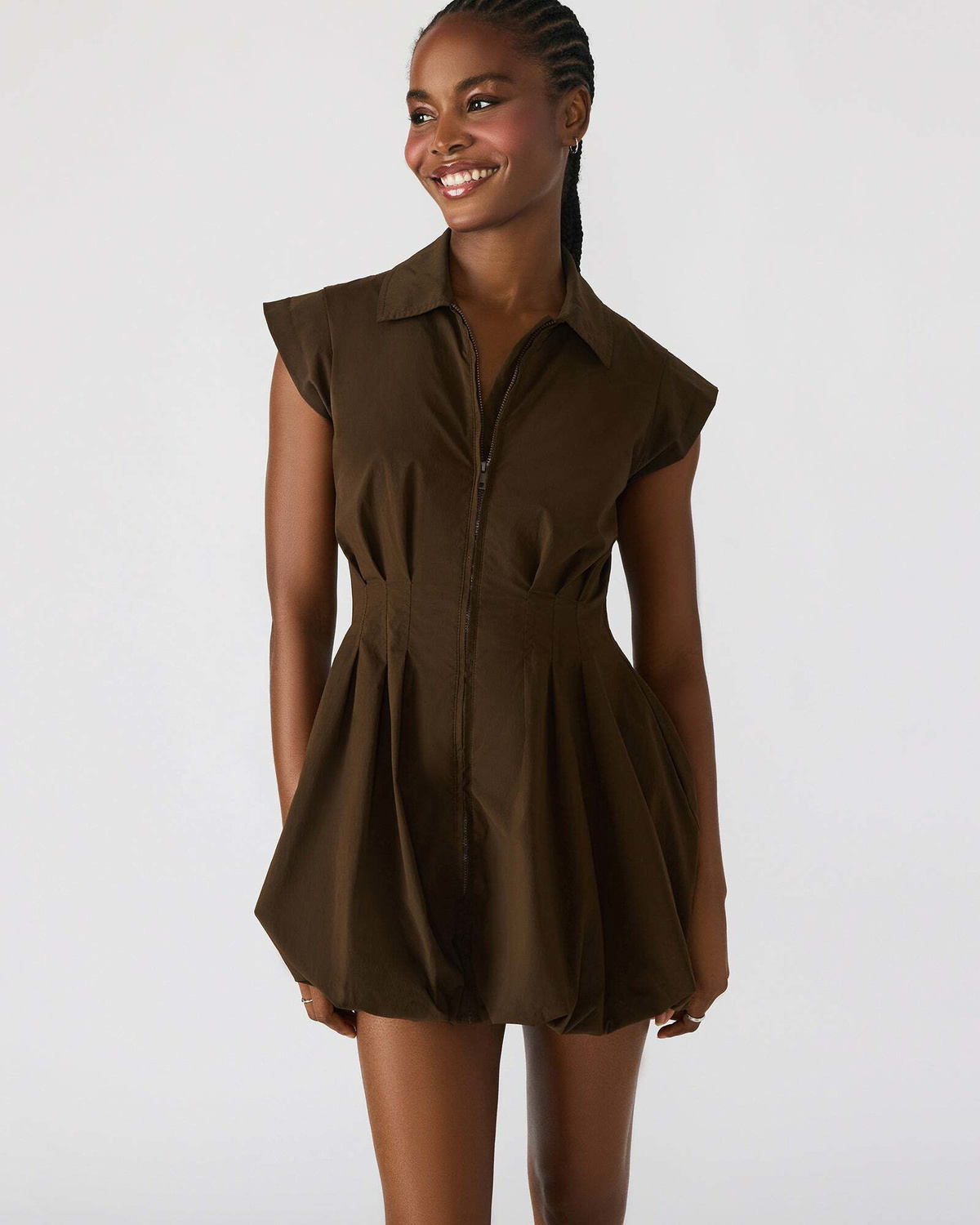 Steve Madden Dyanne Dress in Brown