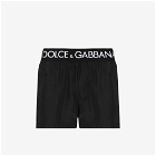 DOLCE & GABBANA - Logo Swim Shorts