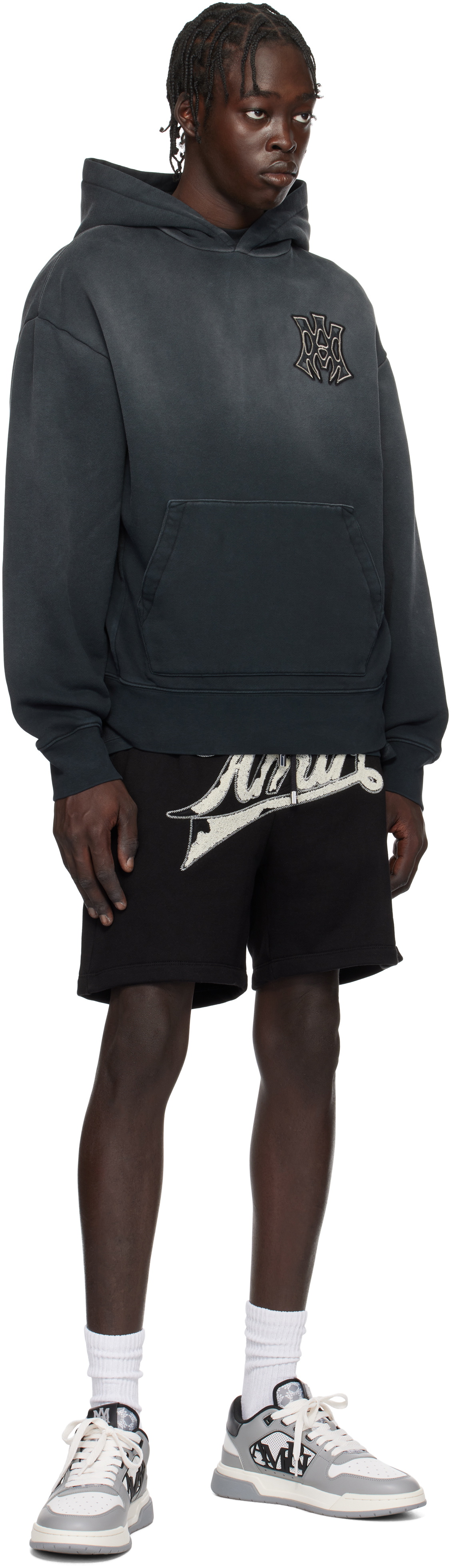 存在感絶大【AMIRI】Oversized Logo Hoodie AMIRI Men's Oversized Logo Hoodie in Black Amiri