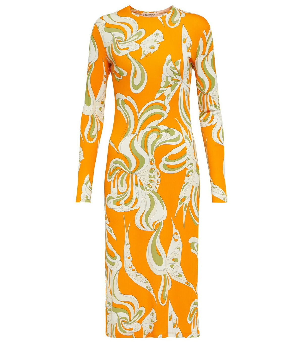 Pucci Printed silk-blend midi dress Emilio Pucci