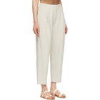Max Mara Leisure Off-White Cropped Milena Trousers