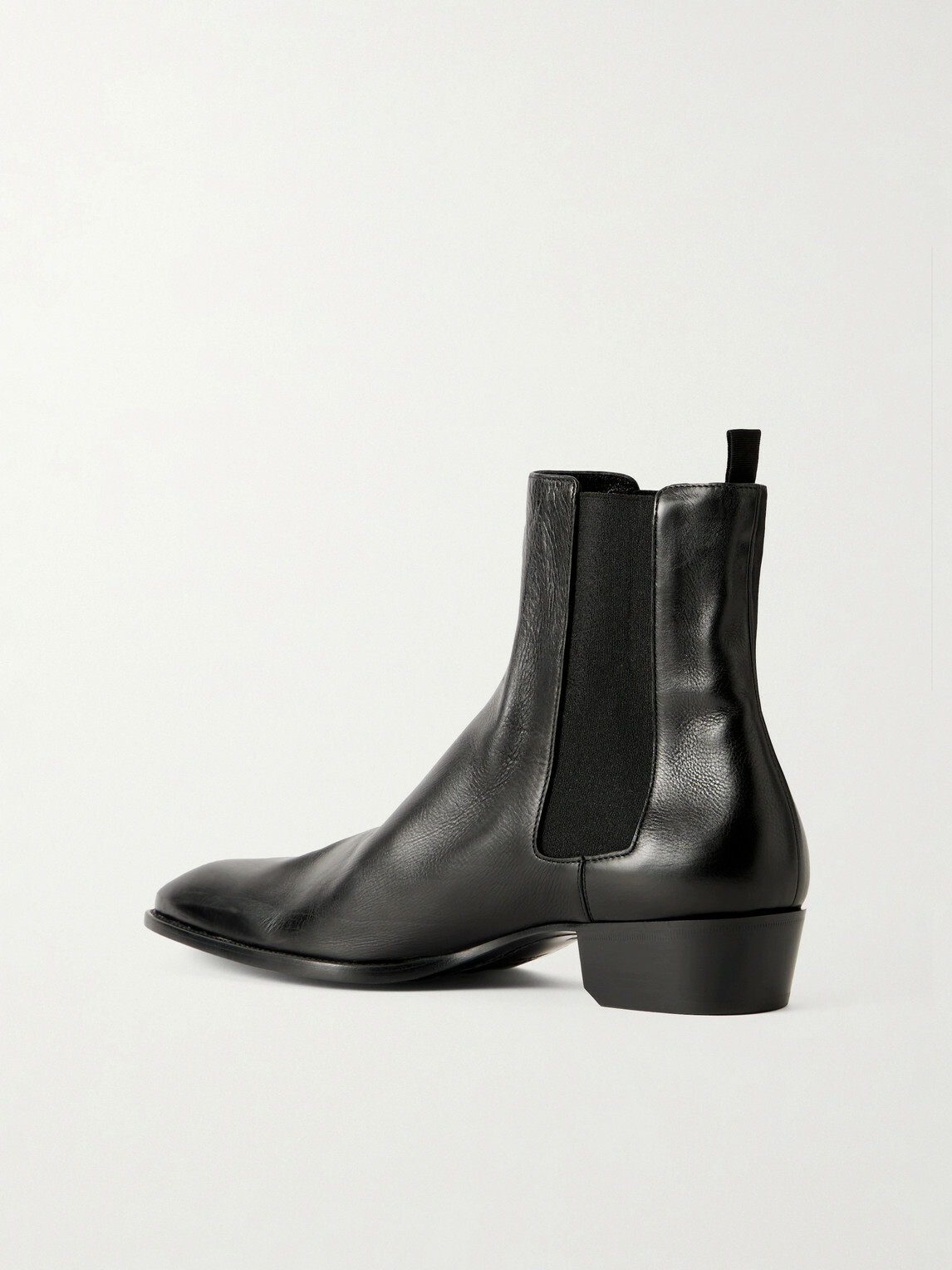 SAINT LAURENT - Stanton Leather Chelsea Boots - Black