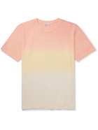 SAINT LAURENT - Tie-Dyed Cotton-Jersey T-Shirt - Pink