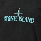 Stone Island Men's Stitches Logo Sleeve T-Shirt in Black