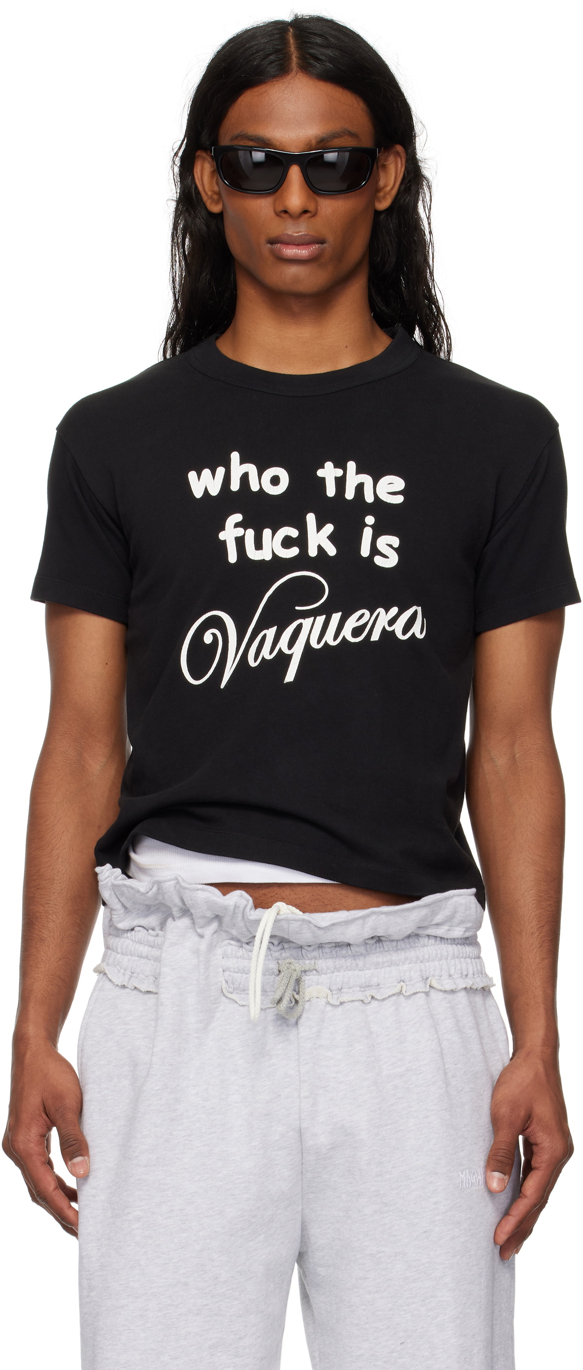 VAQUERA Off-White Print Reversible T-Shirt Vaquera