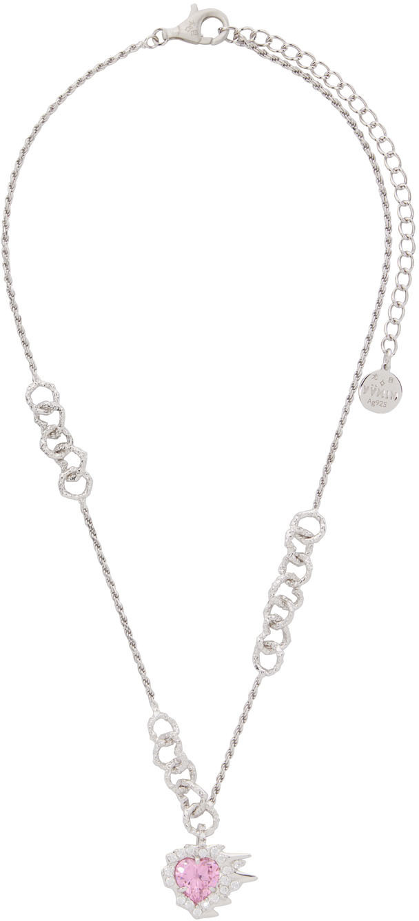 YVMIN Silver Ripple Necklace