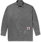 Raf Simons - Oversized Printed Denim Shirt Jacket - Men - Gray