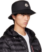 Moncler Black Logo Bucket Hat