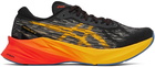 Asics Black & Orange NOVABLAST 3 Sneakers