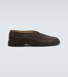 Lemaire Piped leather slip-on shoes