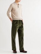 GIULIVA HERITAGE - Umberto Tapered Pleated Wool Trousers - Green